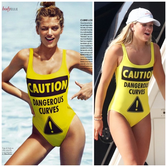 MOSCHINO Caution Dangerous Curves Swimsuit - Picture 5 of 11